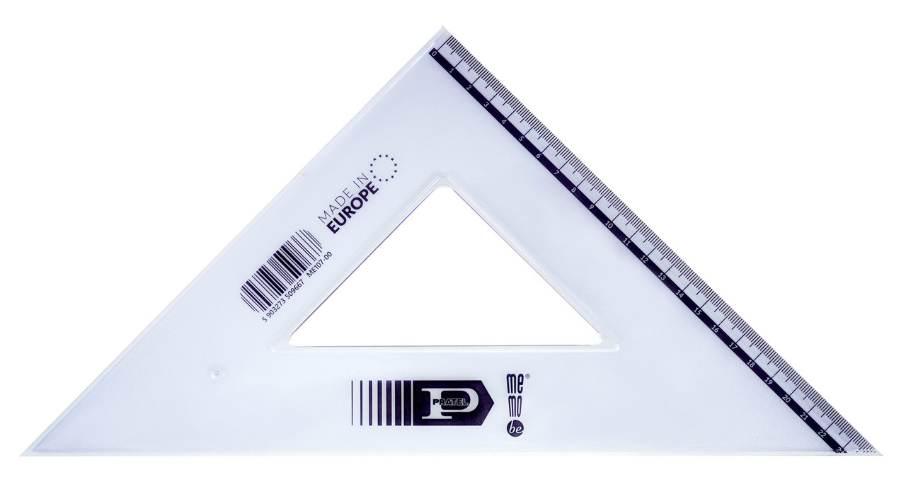 Ekierka plastikowa 35cm MemoBe Pratel