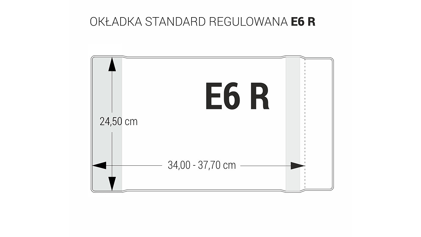 Okładka na zeszyt regulowana E6-245 25szt. Biurfol