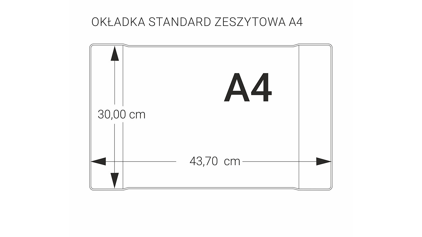Okładka na zeszyt A4-300 25szt. Biurfol
