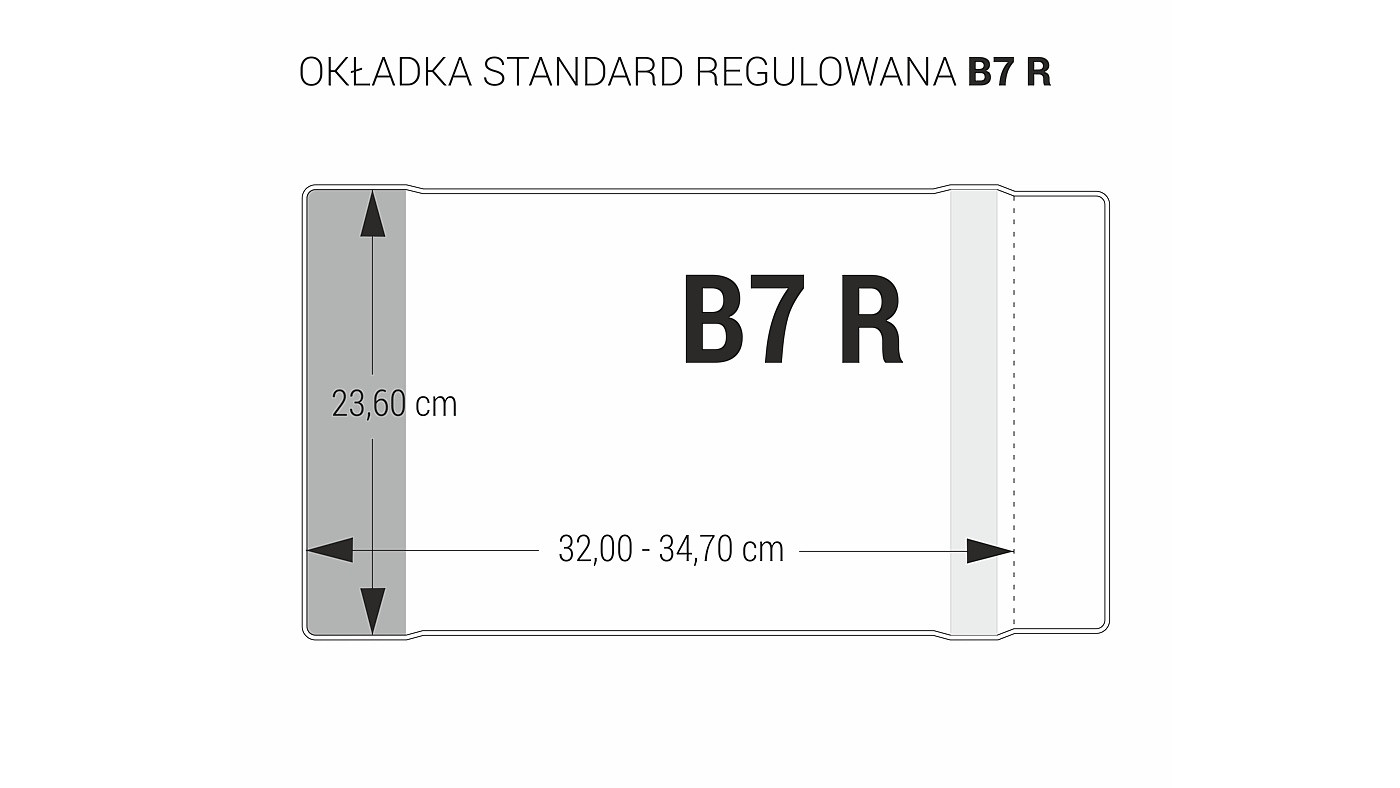 Okładka na zeszyt B7-236 regulowana 10szt. Biurfol