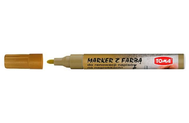 Marker z farbą do renowacji TO-448 Toma złoty