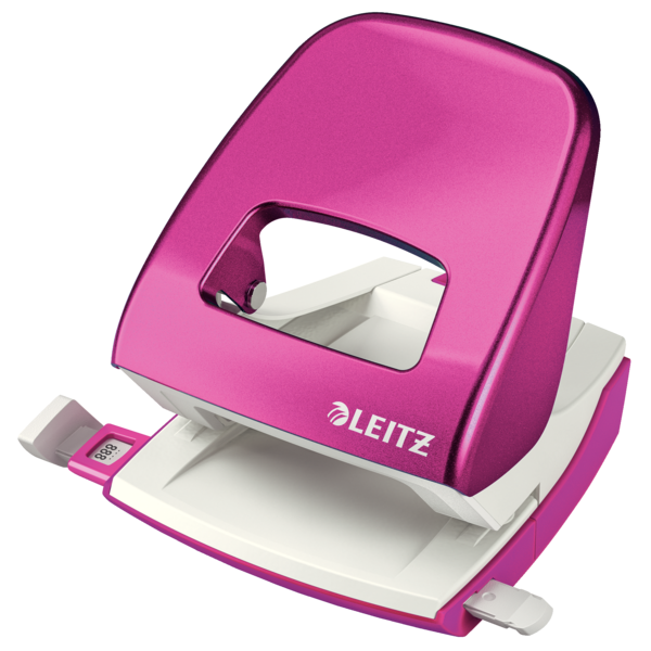 Dziurkacz Leitz WOW New NeXXt 5008 metaliczny różowy (30k.)