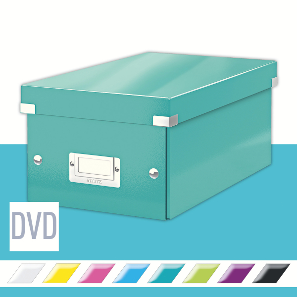 Pudełko na DVD Leitz Click & Store Wow turkusowy