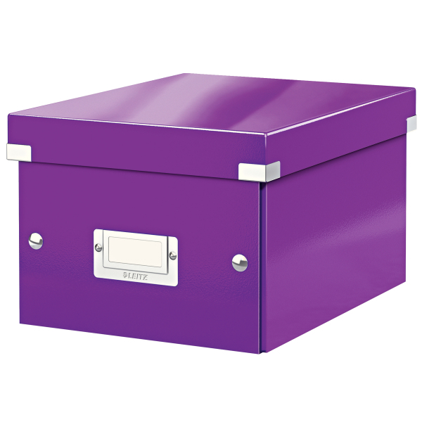 Pudło uniwersalne Leitz Click&Store Wow fioletowe