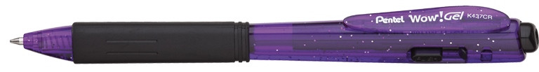 Długopis żelowy Pentel WOW Gel K437CR fioletowy