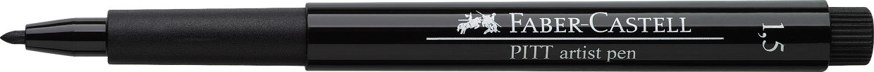 Pisak Pitt Artist Bullet Nib 1,5 Black