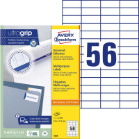 Etykiety uniwersalne Avery Zweckform 3688, 52,5x21,2 mm