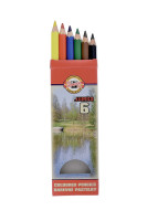 Kredki ołówkowe Koh-I-Noor Jumbo 6 kolorów