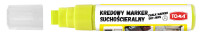 Marker kredowy suchościeralny 8x15mm TO-294 żółty Toma