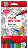 Pisaki zmazywalne Toma TO-591 12 kol.