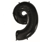Balon foliowy B&C Cyfra 9 - czarna 92cm Godan