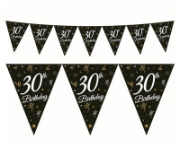 Girlanda papierowa B&C z flagami 30 urodziny 28x270cm. Godan
