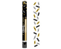 Konfetti pneumatyczne B&C foliowe złoto-srebrno-czarny mix 60 cm GoDan