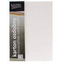 Karton ozdobny A4 (20) Holland diamentowa biel Argo 230g  [200501]