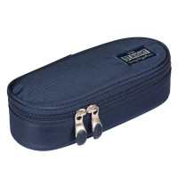 Piórnik saszetka z wewnętrzną klapką NAVY BLUE VINTAGE Majewski