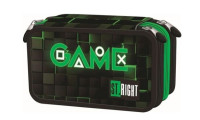 Piórnik potrójny z wyposażeniem Stright PC-05 Green Game Majewski