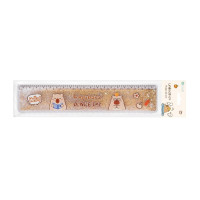 Linijka z wodą i brokatem 20cm Kapibara złota DPCA-018 Dalprint