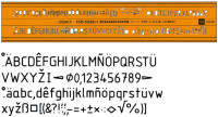 Szablon Leniar liter/cyfr 2,5mm
