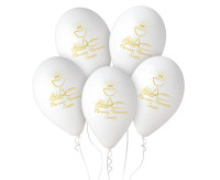 Balony Premium Hel Pierwsza Komunia Św.(kielich) 13"/ 5szt. GoDan