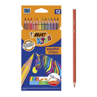 Kredki ołówkowe BIC Kids Evolution Stripes 12kol.