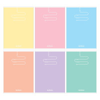 Zeszyt A5/60k. kratka Pastel Color Blocking Herlitz